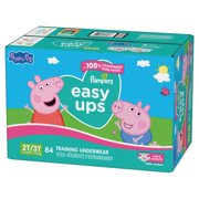 Pampers Easy Ups Peppa Potty Training Pants Girls Size 2T-3T, 84 Count (Select for More Options)