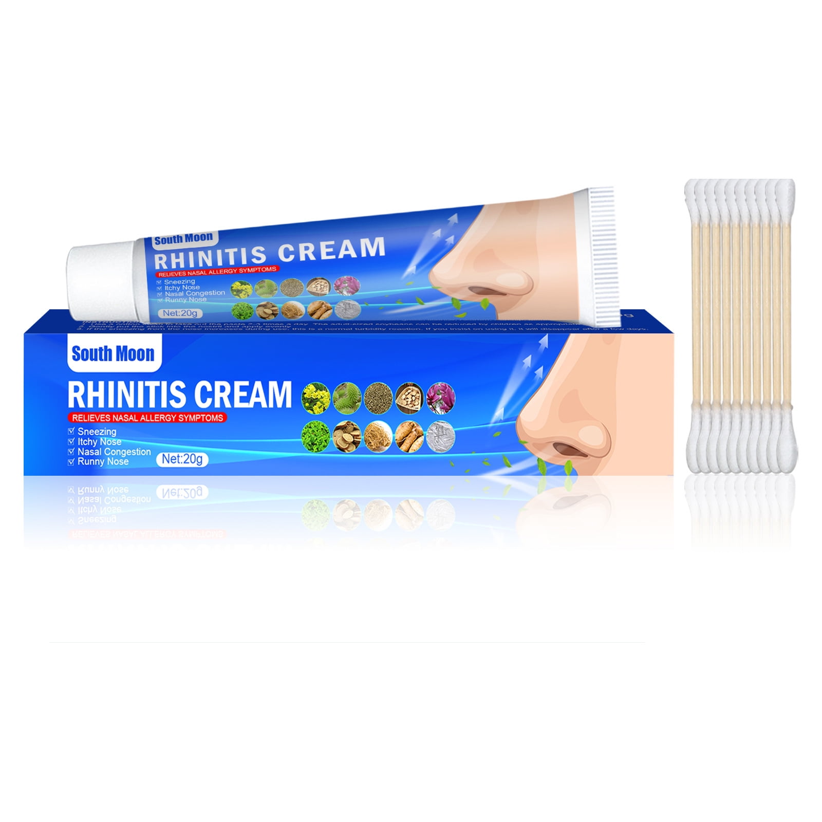 Rhinitis Cream, Nasal Cream for Dry Nose, Nasal Irritation, Cracked