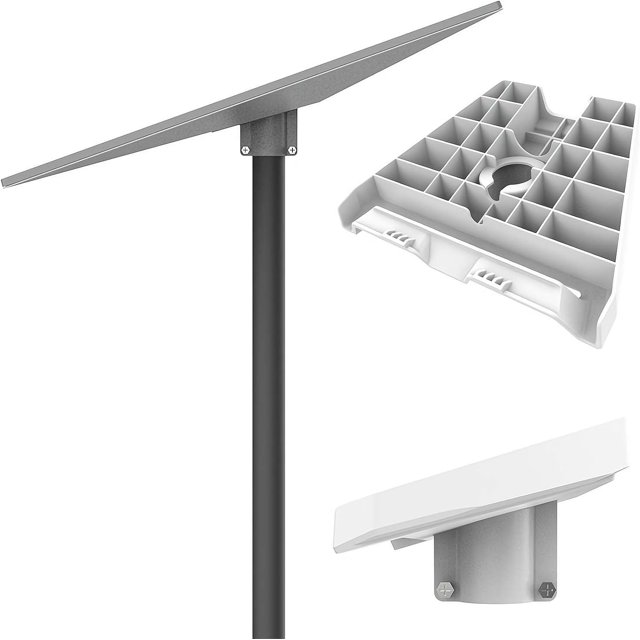 HELIAHOO for Star Link Gen 3 Adapter,Pipe Mount Adapter Mounting Kit,Stainless Steel Wall Mount for Starlink Internet Kit Satellite,Adjustable for Starlink Mounting Kit Gen 3 (white) AZ83-21632