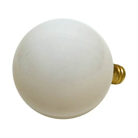 15G16WH2 15W G16 Globe 120V Candelabra Light Bulb, White, G40 2500Hrs Strands Torpedo Volt Warm 2Pack 120V 60G16WH2 100W 2500 diameter Light Qty 10W.., By Bulbrite