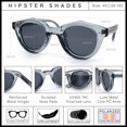 thumbnail image 6 of SA106 Geometric Round Polarized Sunglasses Retro Hipster UV400 TAC Lens / Slate Frame - Black Lens, 6 of 8