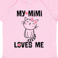 thumbnail image 4 of Inktastic Mimi Loves Me Grandchild Girls Girls Baby Bodysuit, 4 of 5