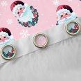 thumbnail image 4 of Manfei Cute Santa Claus Black Out Curtains,Merry Christmas Curtains Pack of 2 (42x63 Each),Kawaii Xmas Wreath Flowers Bedroom Curtains For Girls Kids,Microfiber Bedroom Decor, 4 of 6