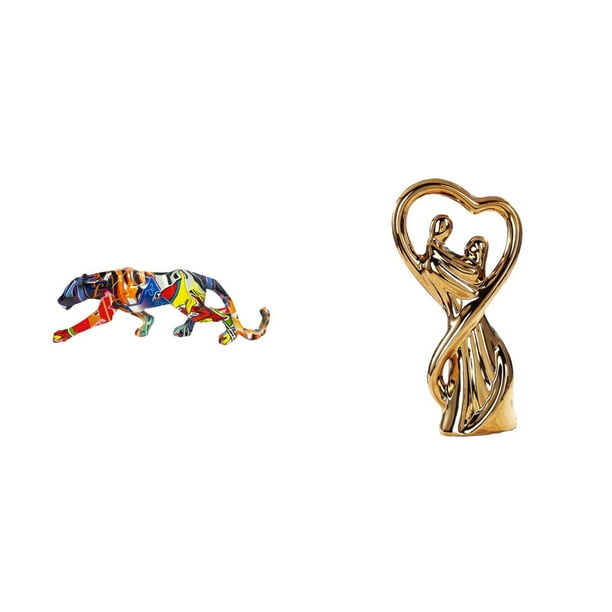 Estatua De Pareja, Escultura De Animal, Figura De Artesanía, Adorno Para Estantería, Decoración Interior, Hogar, Recuerdos, Regalo Para Enamorados, Escultura De San Valentín, Aniversario,