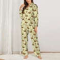 thumbnail image 2 of Sikiie Snail With Mushrooms Women's Long-Sleeve Shirt and Full-Length Bottom Pajama Set (s-xxl)-Large, 2 of 7
