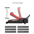 thumbnail image 2 of Hydraulic Car Floor Jack, 2T/3T/4T Double Pump Low Position Car Horizontal Jacks, Auto Tire Repairing Tools For Auto Shop Repair ,Robust Construction, 2 of 5