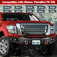 thumbnail image 6 of POFENZE Front & Rear Bumper for 2016-2024 Nissan Titan with w/Step Plate Fog Lights License Plate Lights and D-rings, 6 of 7