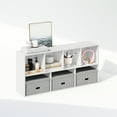 thumbnail image 6 of Furinno Luder 7-Cube Vertical Bookcase Particle Board White, 9.40" x 19.50" x 41.70", 6 of 7