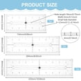 thumbnail image 2 of 3Pcs 3 Sizes Acrylic Quilting Template Ruler, Pocket Pattern Template, Rectangle Template Quilt Supplies for Cutting Patterns, Sewing, Wallet Pocket Making, 2 of 9