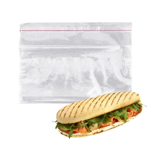 Pack of 1000 Lip and Tape Resealable Bags, Clear 14 x 7   3 LP. Polypropylene Co-Extruded Bags 14x7. 1.25mil Thick. Plastic Poly Bags for Industrial, Foodservice. Ideal for Perishable Products.