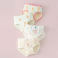 thumbnail image 2 of CYRBOKO Toddler Girls Briefs, 4-piece Cotton Elastic Waist Underwear for Girls Light Blue Size 1.5-3 T, 2 of 3