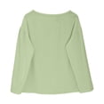 thumbnail image 5 of Summer Tops for Women Linen Shirts Spring Trendy Long Sleeve Loose Blouses Cotton Beach Casual Outfits on Sale, 5 of 6