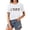 White, variant on Trendfront Womens Highland Cow Graphic T Shirt Crewneck Short Sleeve Cute Farm Animal Print Casual Everyday Tee Tops