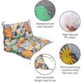 thumbnail image 5 of Outdoor Swing Cushions, Waterproof 2-3 Seater Bench Cushions for Outdoor Furnitur with Backrest, Thicken Washable Cushion for Swing Patio Porch Lawn Garden, Floral Pattern, 47x40x4 inch, 5 of 8