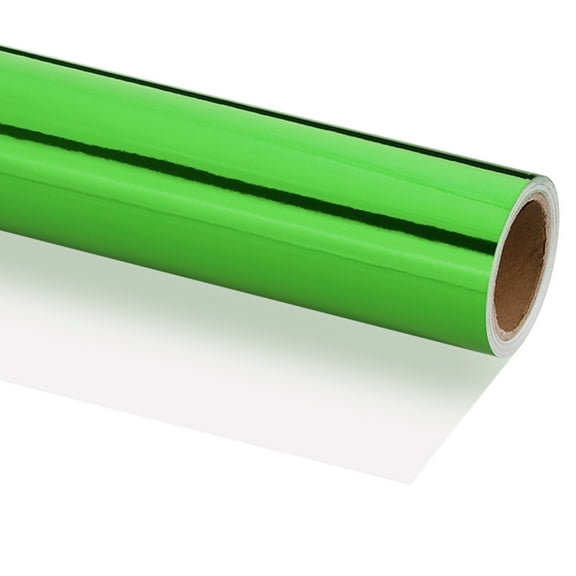 Uxcell Metallic Wrapping Paper, 18 Inch x 200 Inch(16.4Ft)Packing Paper Green