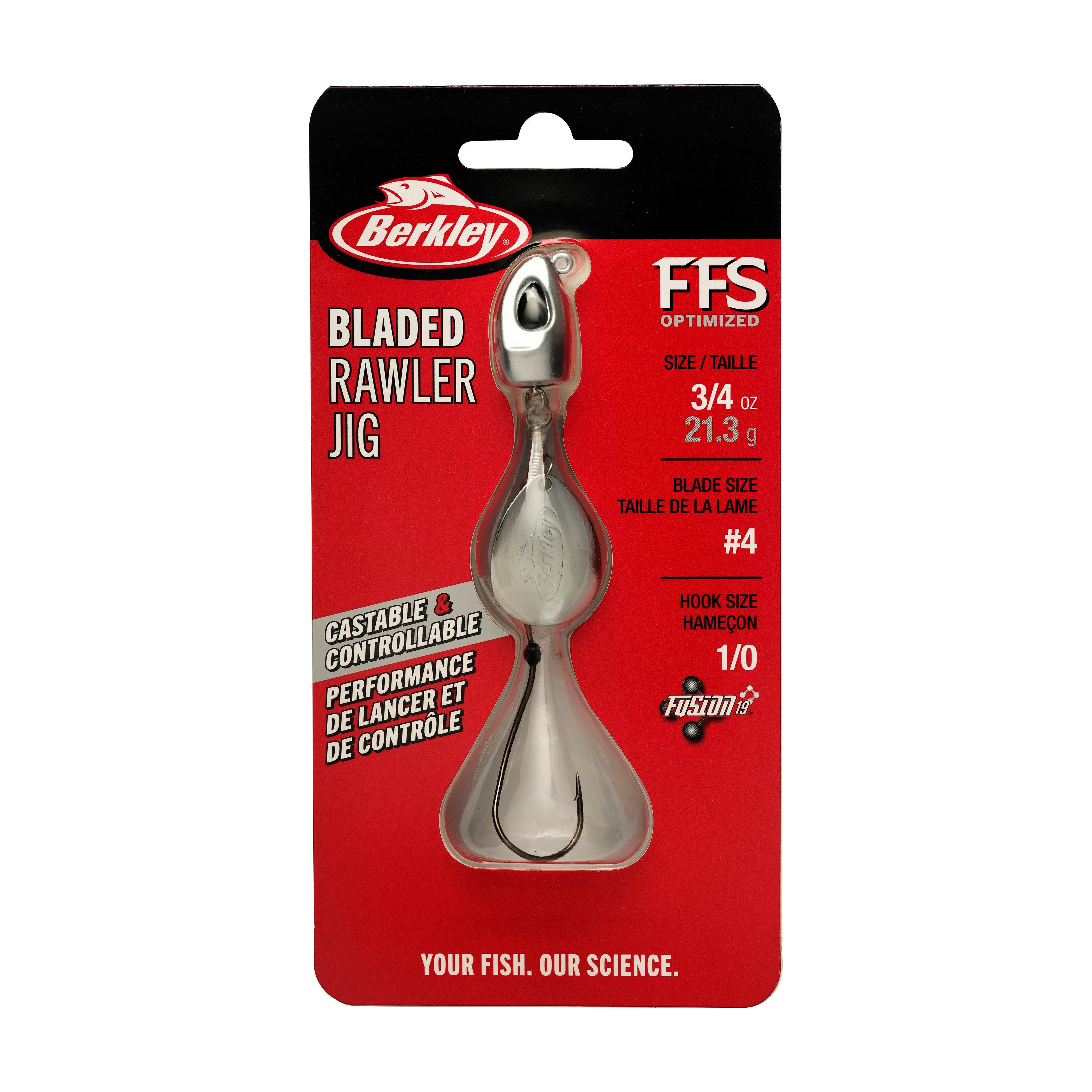 Berkley Bladed Rawler Jig, 1/0, Straight Chrome