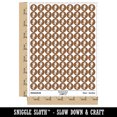 thumbnail image 2 of Cute Fighting Ninja 200+ Round Stickers - Brown - Gloss Finish - 0.50" Size, 2 of 3