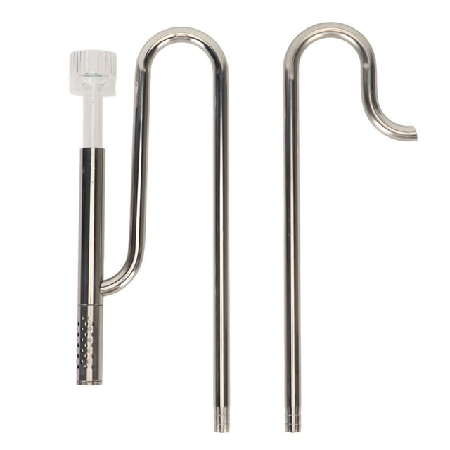 Juego de Tuberías de Entrada y Salida Tubería de Agua de Entrada de Salida con Soporte de Fijación Acrílico Tubería de Lirio de Tanque de Peces de Acero Inoxidable 304 ANGGREK Otros