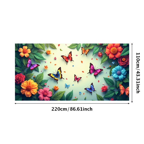 LUUFILx Floral Backdrop Banner Large Rose Decoration for Weddings Events Party Supplies Background Photoshoots Spring Summer Celebrations Decorative Wall Hanging