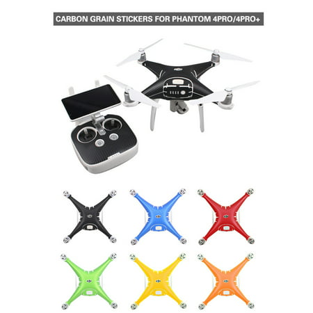 Carbon Fiber Stickers Decal Skin Protector for RC DJI Phantom 4 Pro/Pro+ Drone