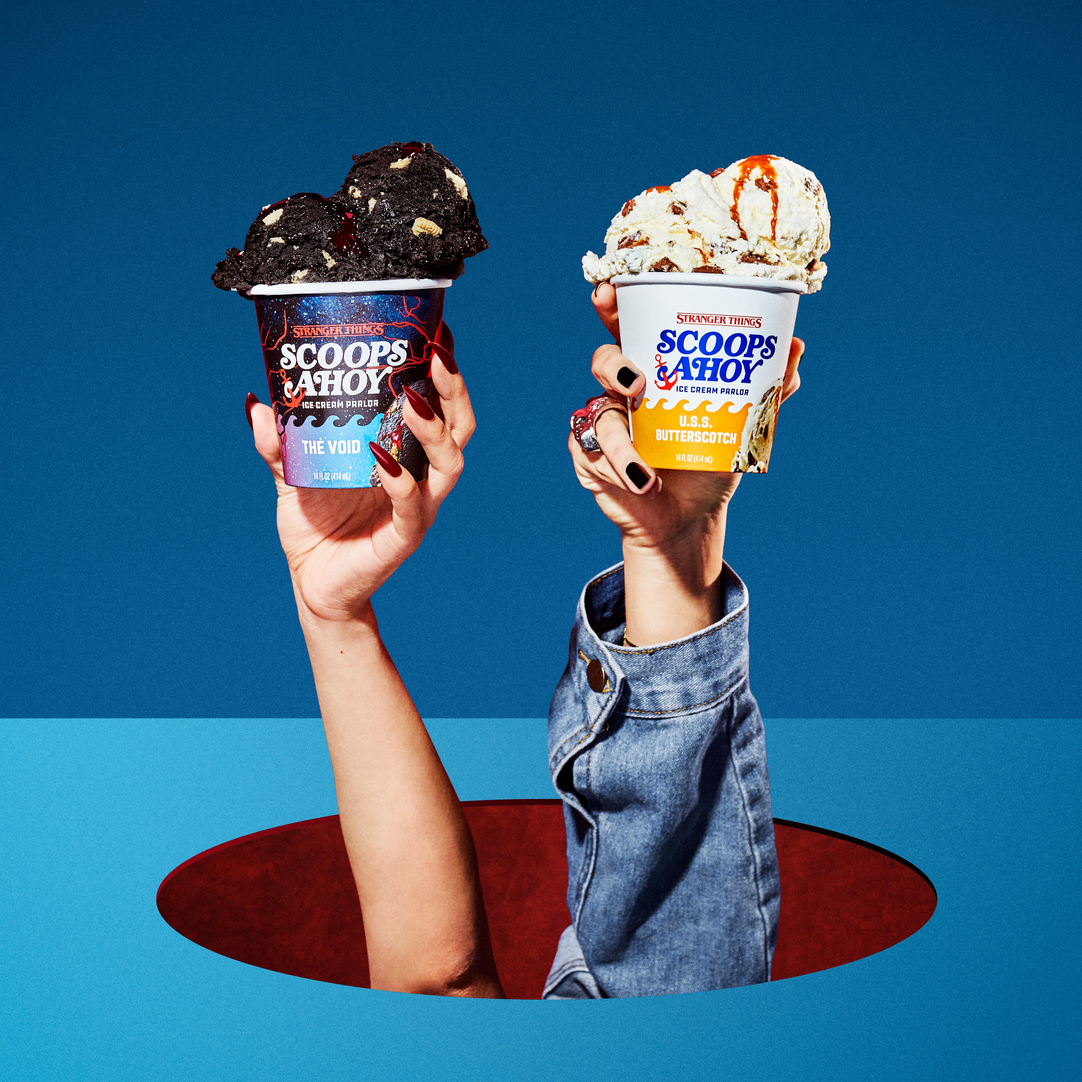 Scoops Ahoy USS Butterscotch Ice Cream, 14 fl oz Stranger Things Netflix