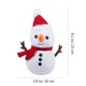 thumbnail image 3 of FELTECHELECTR Muñeco de nieve de peluche, juguete navideño para decorar el hogar (blanco), 3 of 7
