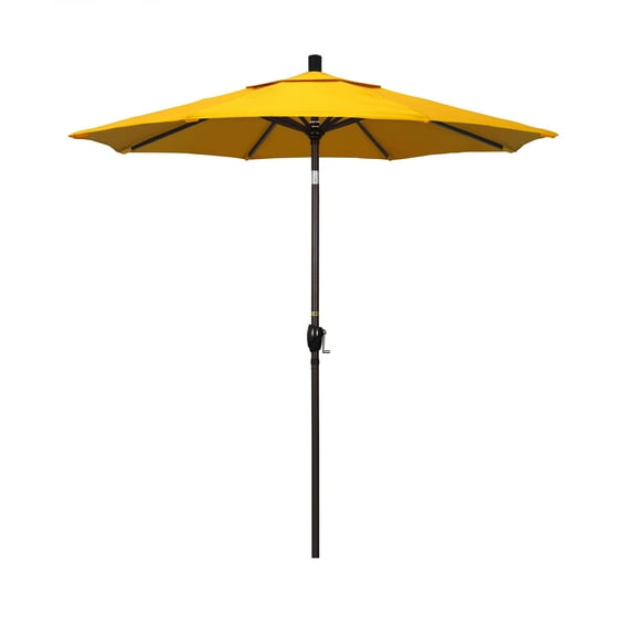 California Umbrella 7.5 ft. Aluminum Push Button Tilt Sunbrella Market Umbrella