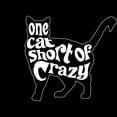 thumbnail image 3 of CafePress - One Cat Short Of Crazy Men's Dark Pajamas - Men's Dark Loose Fit Cotton Pajama Set, 3 of 7