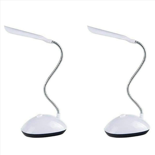 2X LáMpara de Escritorio LED Ligera, ProteccióN Ocular Giratoria de 360 Grados, Luz de Lectura para Niños, LáMpara de Escritorio LED para el Hogar,