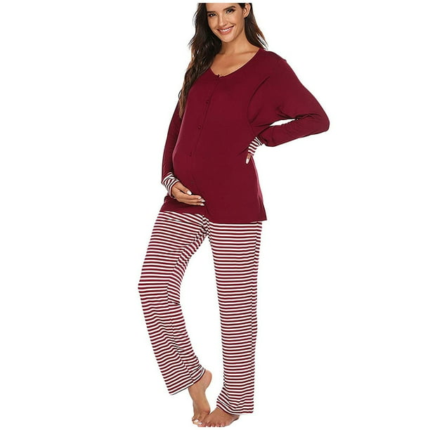 long sleeve nursing pyjamas
