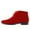 Red, variant on YDN Women Classic Low Heel Pointed Toe Lace Up Chukka Ankle Boots Fall Winter Flat Booties Casual Daily Dress Shoes Size 7 Black
