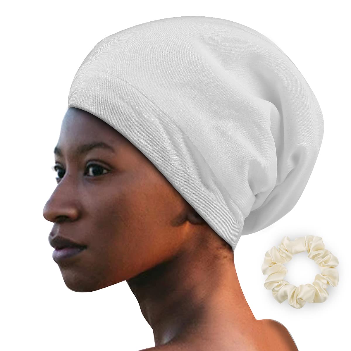 Natural Silk Lined Sleep Cap Hair 