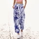 thumbnail image 3 of Gibobby Pantalones deportivos para mujer Pantalones de chándal con estampado inferior para mujer, bolsillos, cintura alta, deportivos, gimnasio, ajuste atlético(Azul,XG), 3 of 4