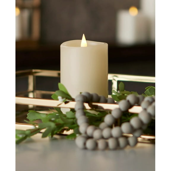Seasonal LLC Realistic 3 in x 5 in Adjustable Brightness LED Flameless Candle