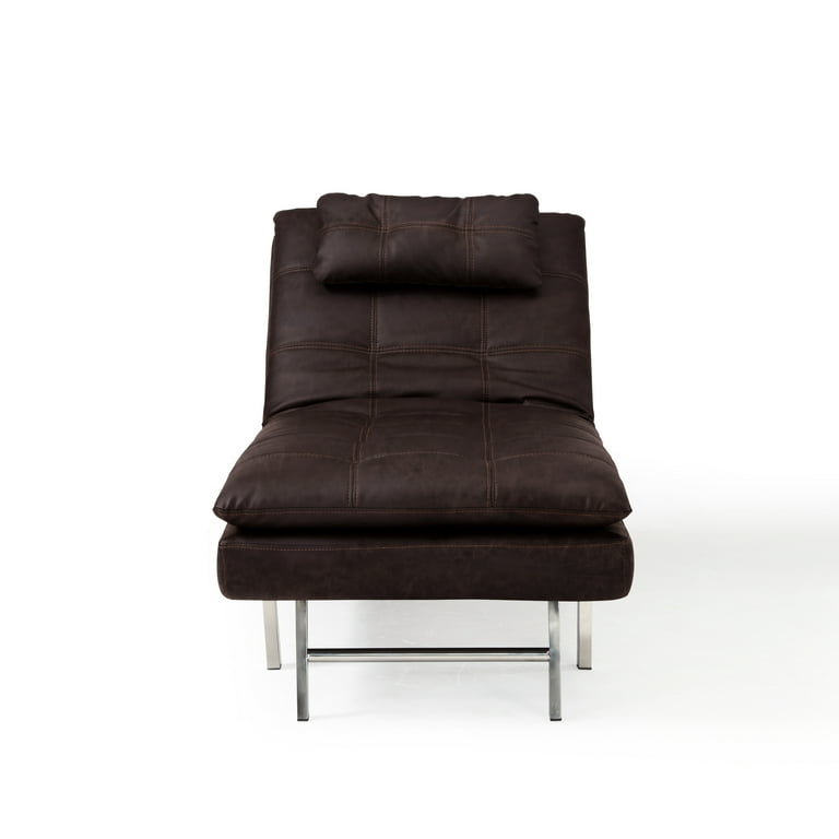 Relax A Lounger Chloe Indoor Power Convertible Chaise Brown
