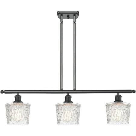 

Matte Black Tone Island Lighting 36 Wide Clear Glass Steel/Cast Brass/Glass Medium Base LED 3 Light Fixture