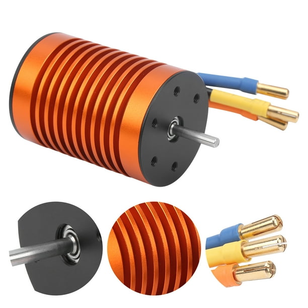 RC Car Brushless Motor, HH3650T 4370KV Orange RC Brushless Motor, for ...