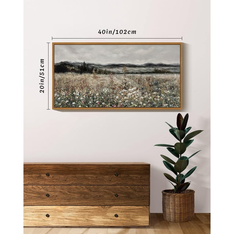 Drsoum 20x40 Vintage Landscape Large Framed Canvas Wall Art photo 3