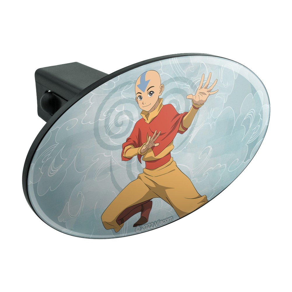 Avatar the Last Airbender Aang Oval Tow Trailer Hitch Cover Plug Insert ...