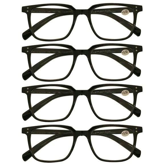 4 Packs Mens Womens Unisex Oval Frame Reading Glasses Blue Light Blocking Readers  1.00