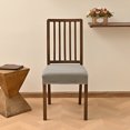 thumbnail image 5 of Chair Covers with Elastic Straps Jacquard Stretch Dining Chair Slipcovers Decorative Seat Protector, 5 of 10