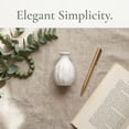thumbnail image 4 of REGALWOVEN Mini Ceramic Bud Vase, Small Decorative Flower Vase for Single Stem, Tiny Matte Vase for Desktop, Shelf, Tiered Tray White 1.8"L x 1.8"W x 3"H, 4 of 5