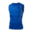 thumbnail image 7 of Yaoyar Men's Solid Sleeveless Crew Neck Stretch Top, Slim Fit Gym Base Layer Shirt for Workout Wear, 7 of 7