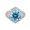 Blue, variant on 5 Carat Moissanite Rings for Women 925 Sterling Silver Cushion Cut Engagement Ring D Color VVS1 Clarity Big Diamond Ring Size 5-9