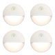 thumbnail image 1 of Inteprter Paquete de 4 bombillas de luz nocturna regulables, luces de escalera para interiores, luces blancas cálidas que se adhieren a la luz Iluminación y accesorios, 1 of 6