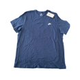 thumbnail image 2 of Nike Mens Sportswear Club Basic T-Shirt Blue White Crew Neck Tall XL New, 2 of 4