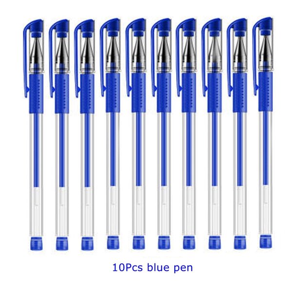 Bolígrafo de Gel de 3 + 20 piezas y recarga de tinta negra, azul y roja, bolígrafos de Gel de 0,5mm, material escolar y de oficina, papelería con envío gratis