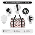 thumbnail image 4 of Defioc Red Wheeled Tractors Print Hand Travel Bag - Foldable Travel Duffel Bags for Men Women -Sport Gym Bag - Overnight Travel Duffel Bag - Adjustable Shoulder Strap, 4 of 6