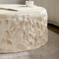 thumbnail image 6 of WGYPRIME Mid-Century Round Centre Table, Vintage Faux Stone Coffee Tables, Cocktail Table for Living Room, Dining Room, Office and Apartment, 6 of 9