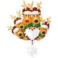 thumbnail image 1 of Adornos navideños colgantes para árbol de Navidad: colgante de familia de ciervos y alces. Decoración navideña. 5 alces navideños, 1 of 7